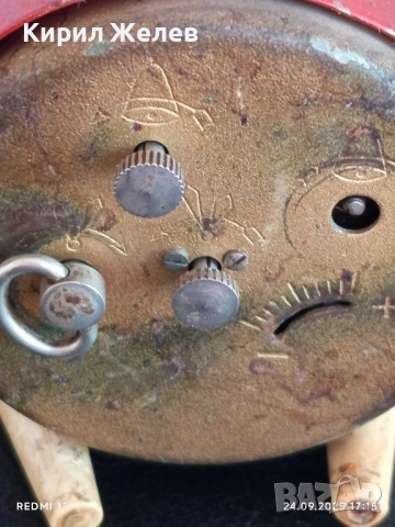 Винтидж механичен будилник СЛАВА СССР рядък за КОЛЕКЦИОНЕРИ 44216, снимка 6 - Антикварни и старинни предмети - 51823846