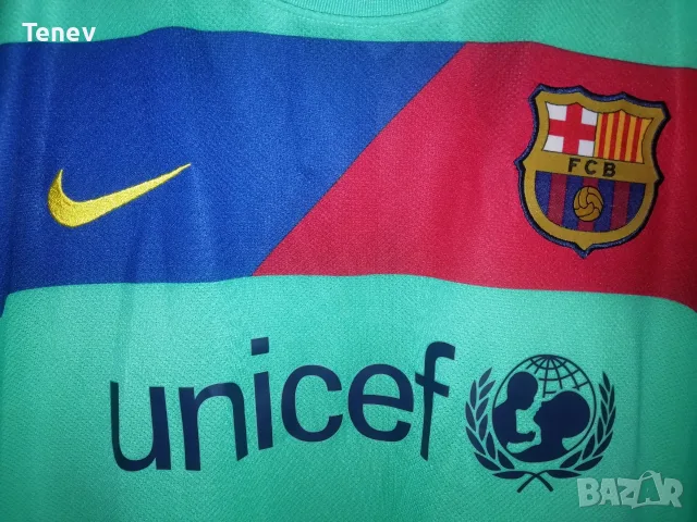 Барселона Меси 2010-2011 Оригинална Тениска Фланелка 2XL Nike Barcelona Messi Екип, снимка 3 - Тениски - 56152952