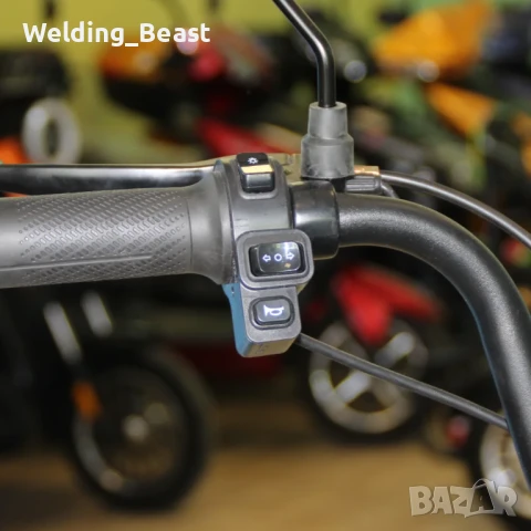 Електрическо колело-мотопед SG Super Crown 750W / 48V / 15Ah - Blue, снимка 5 - Мотоциклети и мототехника - 51284480