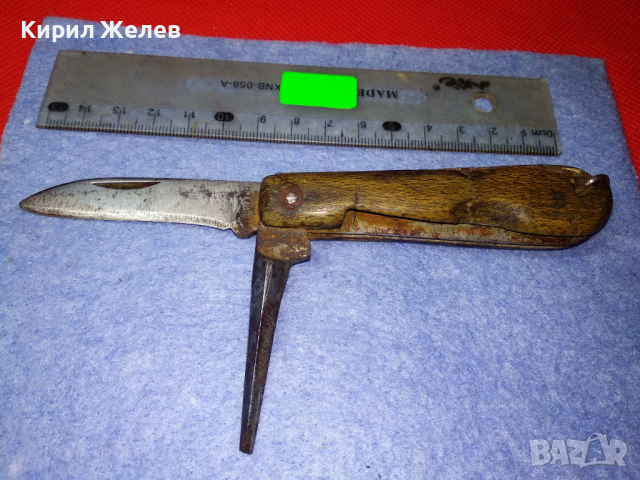 GERLACH Стар МНОГО РЯДЪК КОЛЕКЦИОНЕРСКИ ПОЛСКИ АРМЕЙСКИ ДЖОБЕН НОЖ 2-ра СВЕТОВНА ВОЙНА ВСВ 44114, снимка 3 - Антикварни и старинни предмети - 44755845