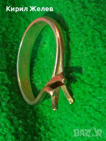 НЕЖЕН СРЕБЪРЕН ПРЪСТЕН ТИП ГОДЕЖЕН СРЕБРО 925 с ГНЕЗДО За ВГРАЖДАНЕ на СКЪПОЦЕНЕН КАМЪК 25676, снимка 3 - Пръстени - 41336849