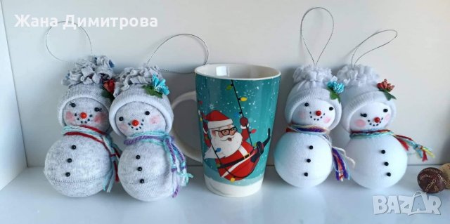 Ръчно изработени снежковци, снимка 3 - Декорация за дома - 30180787
