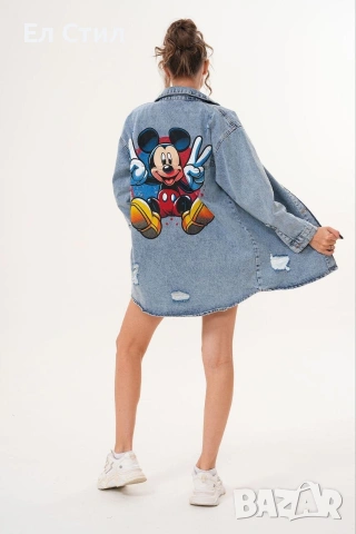 🩷Дамски дънкови ризи НА ЕДРО , снимка 12 - Ризи - 53633391