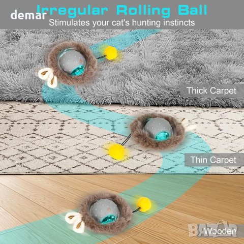 Електрическа автоматична котешка играчка, снимка 4 - За котки - 42133019