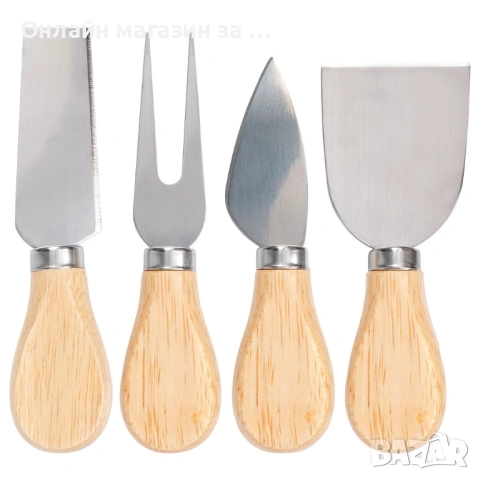 Бамбукова дъска за сирена с магнитна лента,върху която са поставени 4 бр. различни ножове 139753, снимка 6 - Прибори за хранене, готвене и сервиране - 53230877