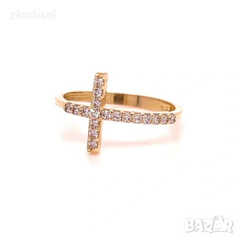 Златен дамски пръстен 1,87гр. 14кр. проба:585 размер:58 модел:36930-1