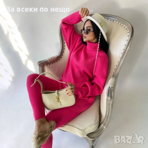 Дамски Комплект Плетиво - 2 Налични Цвята Код S198, снимка 2 - Комплекти - 52419163