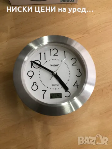 Часовник за баня с вендузи и термометър Mebus, снимка 6 - Стенни часовници - 49115079