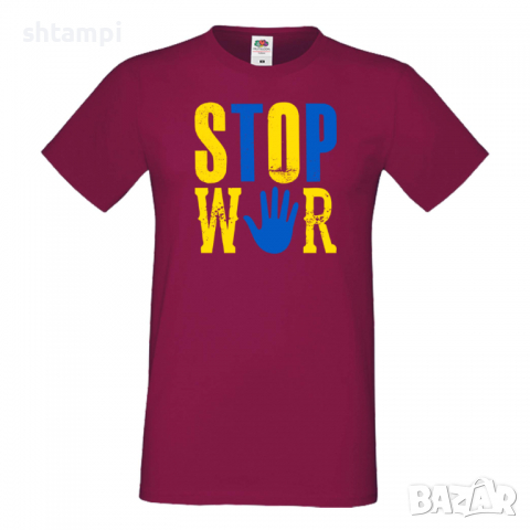 Мъжка тениска STOP WAR, снимка 3 - Тениски - 36125027