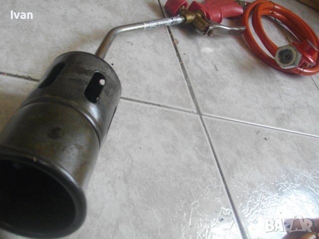 ROTHENBERGER-58 см Газова Горелка За Покриви/Хидроизолации-Немска-Профи-С Маркуч и Редуцир Вентил, снимка 4 - Други инструменти - 41443485