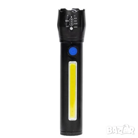 Компактен акумулаторен LED фенер с zoom, снимка 2 - Аксесоари и консумативи - 55865262