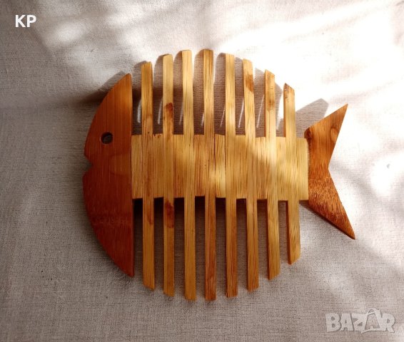 Бамбукова поставка - риба от соца , снимка 2 - Други стоки за дома - 41699598