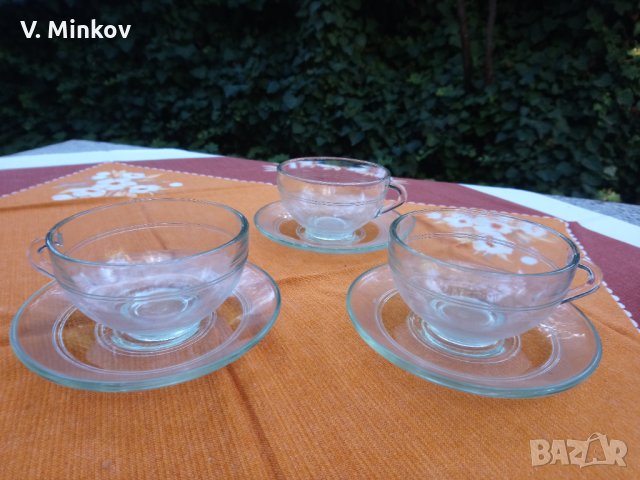 Стъклен сервиз за чай/кафе, снимка 2 - Сервизи - 34326763