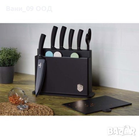 Макси сет ножове с дъски и ножица , снимка 2 - Прибори за хранене, готвене и сервиране - 42565608