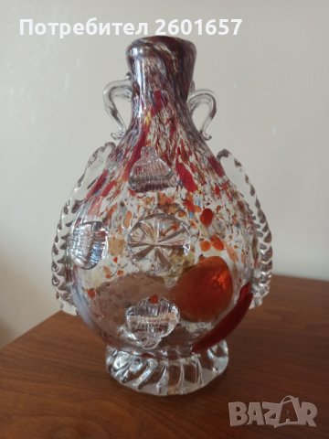 Красива стъклена гарафа, снимка 2 - Вази - 41820179