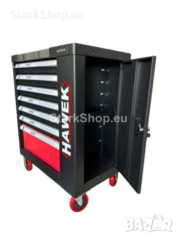 Професионален Шкаф с Инструменти HAWEK 261 части 5 пълни чекмеджета и 2 празни, снимка 4 - Други инструменти - 50318278