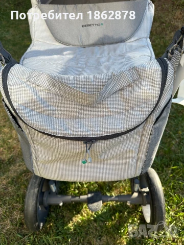 Бебешка количка Bebetto Holland 2 в 1 + кошче за кола, снимка 4 - Детски колички - 51010401