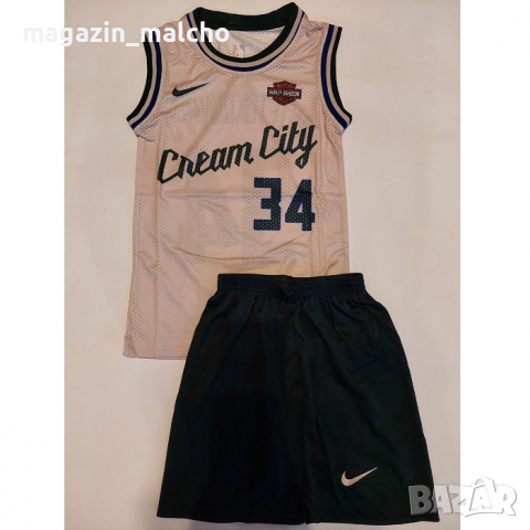 ДЕТСКИ БАСКЕТБОЛЕН ЕКИП – NBA Milwaukee Bucks Antetokounmpo 34; размери: 128 и 140 см. , снимка 2 - Баскетбол - 36205355
