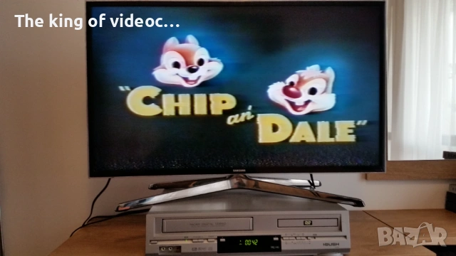 VHS Видеокасета с най-известните анимации :Гуфи , Доналд,  Чип и Дел и други VHS