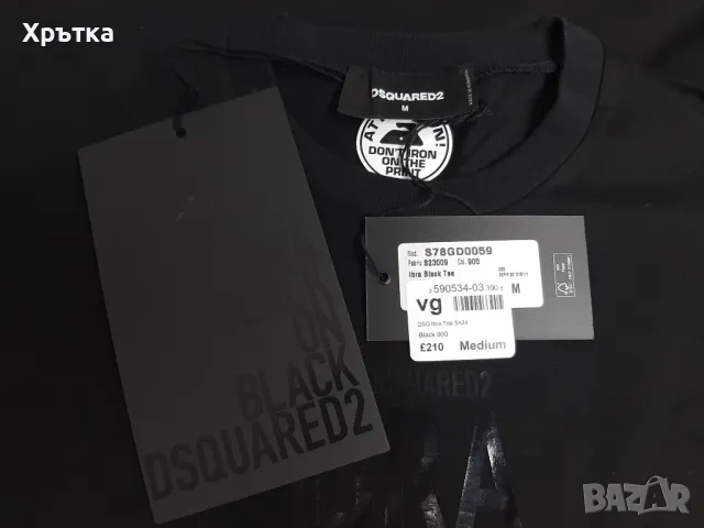 Dsquared2 x Ibrahimovic - Оригинална мъжка тениска размер M, снимка 8 - Тениски - 47498925