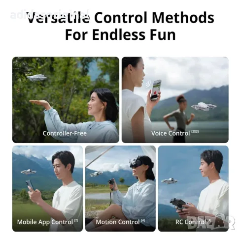 DJI Neo Fly More Combo Чисто нов дрон с 3 батерии, снимка 15 - Дронове и аксесоари - 56115225
