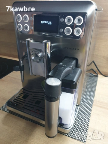 Saeco Exprelia EVO - внос с Бг меню , с консумативи и кана за мляко, снимка 13 - Кафемашини - 53060227