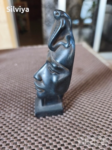 Египетска статуетка богиня Хатшетпсут, снимка 3 - Антикварни и старинни предмети - 52551615