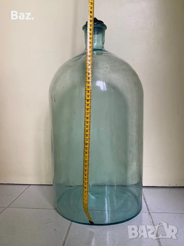 Стъклена дамаджана   около  20л, снимка 3 - Антикварни и старинни предмети - 51068127