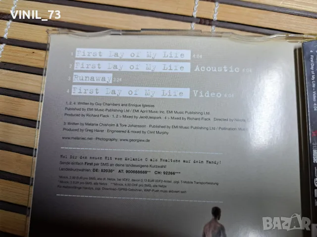 Melanie C – First Day Of My Life, снимка 3 - CD дискове - 50320446