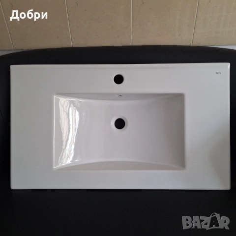 Мивка/умивалник Roca 80см за монтаж върху шкаф, снимка 3 - Мивки - 53032621