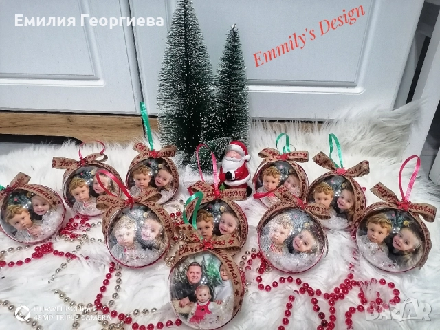 Коледни топки със снимки на-най ниски цени , снимка 7 - Коледни подаръци - 52591530