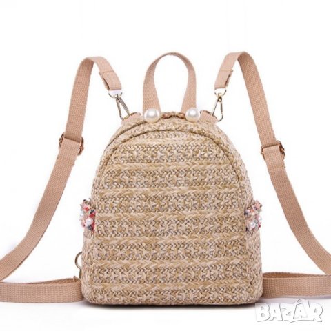 Малка плетена раница Shiny, снимка 1
