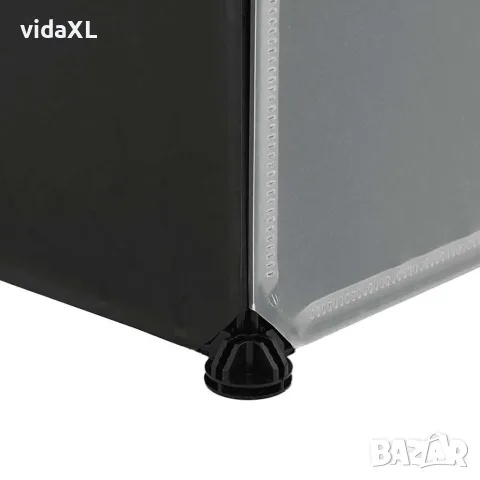 vidaXL Модулен шкаф с 9 отделения, 109x36,5x143 см, черно и бяло, снимка 10 - Шкафове - 56146354