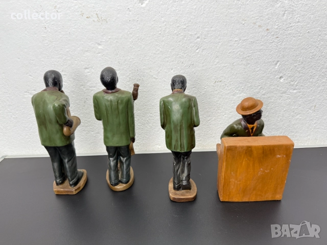 Комплект от керамични джаз музиканти. №7456, снимка 7 - Антикварни и старинни предмети - 51976345