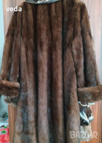 Италианско кожено палто от норка размер М/L , снимка 5 - Палта, манта - 53174635