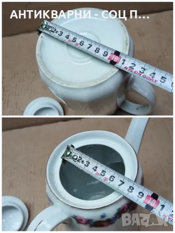 Стар Порцеланов Чайник. , снимка 7 - Антикварни и старинни предмети - 47331008