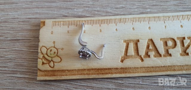 Сребърна обеца , снимка 10 - Обеци - 42000162