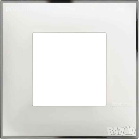 Продавам Рамка 1х 2M Бяло с хром /блистер/ bticino Classia, снимка 1 - Други - 44555536