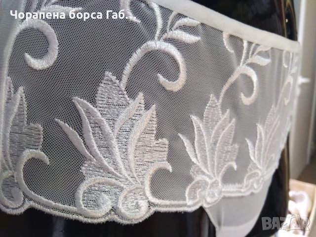Дамски комплект тюл с бродерия корсаж с боксер, снимка 4 - Бельо - 41866388