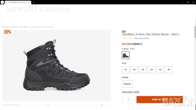 ECCO Xpedition III GORE-TEX Winter Boots размер EUR 42 / UK 8,5 зимни водонепромокаеми - 577, снимка 2 - Мъжки боти - 44359056