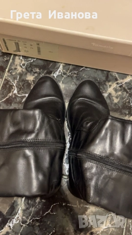 Ботуши от естествена кожа Tamaris, снимка 4 - Дамски ботуши - 52719527