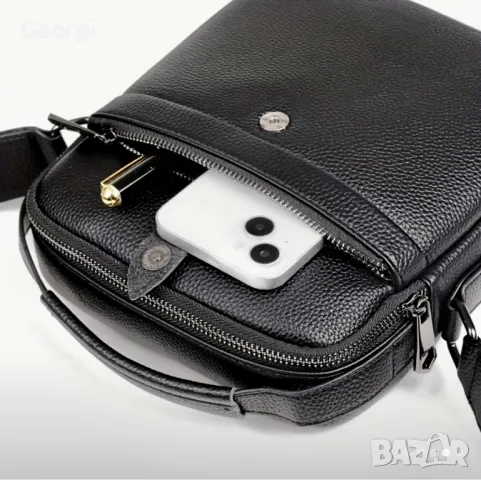 Елегантна и Стилна Офис чанта (мини бизнес куфарче) Висококачествена ест. кожа!, снимка 7 - Чанти - 49302698