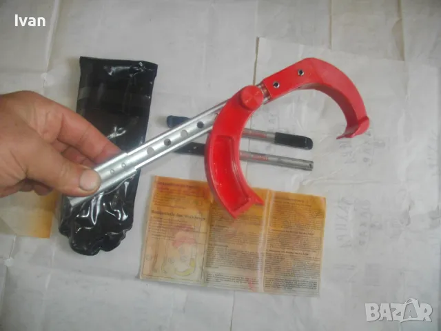 ШВЕЙЦАРСКИ ИНСТРУМЕНТ ЩАНГИ ЗА СМЯНА НА ГУМИ НА МОТОР ВЕЛОСИПЕД Старо качество висок клас SWISS MADE, снимка 9 - Други инструменти - 47875899