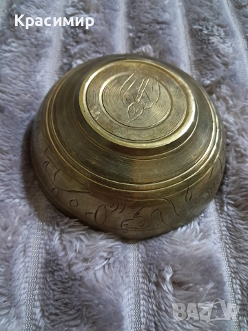 масивна бронзова купичка , снимка 6 - Антикварни и старинни предмети - 53239017
