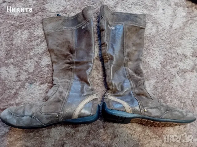 Esprit-ботуши 38 номер-естествена кожа, снимка 2 - Дамски ботуши - 48584235