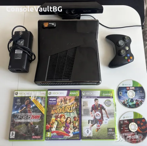 (Хакнат) Xbox 360 Slim 250GB + Kinect Камера