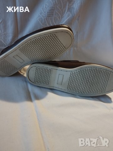 BECKMANN ЕСТЕСТВМЕНА КОЖА мъжки мокасини, цвят тъмен шоколад, снимка 9 - Мокасини - 41682808