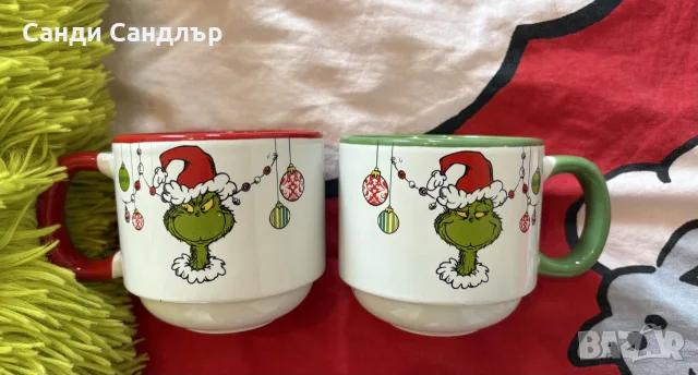 Одеало на Гринч, чаши на Гринч, шише на Гринч, снимка 5 - Коледни подаръци - 55768524