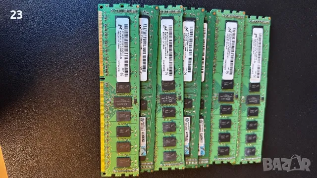 Лот 7бр Продавам RAM памет 2GB DDR3 Micron (PC3-10600U), снимка 2 - RAM памет - 50082600