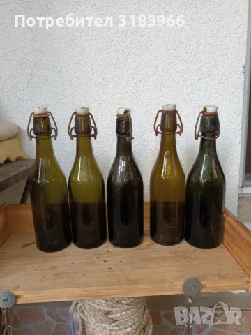 стари бутилки  лот № 1 кафяви, снимка 1